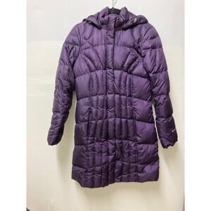 Eddie Bauer Brand Ladies/Teens Fall2015 Long DownPuffer Coat,Eggplant, M,37"Long